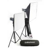 2 Elinchrom Studio Lights D LITE 4 (400 w) + 2 Soft Boxes